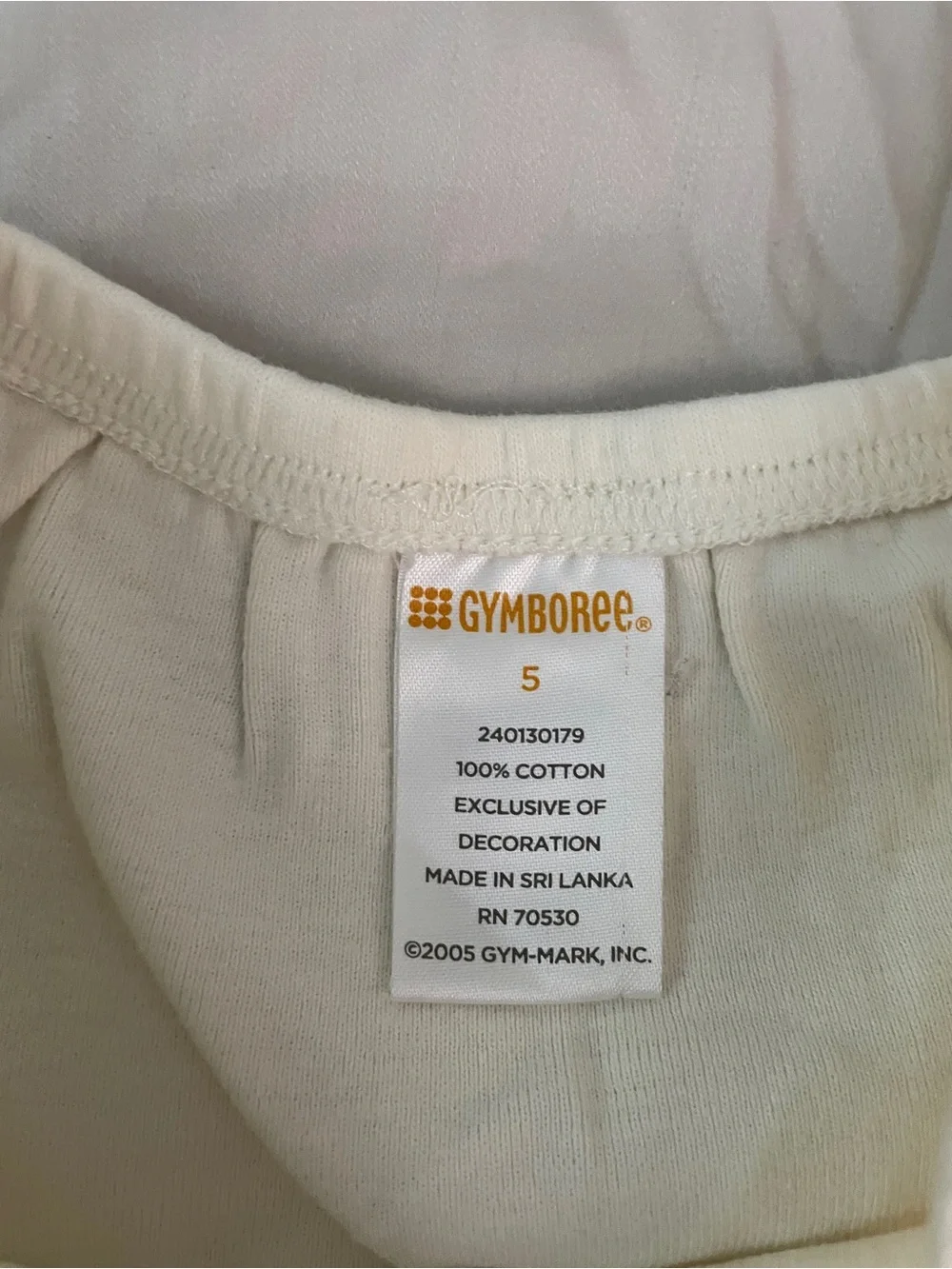 Gymboree Aloha White Tropical Embroidered Tank Top Girl Sz 5